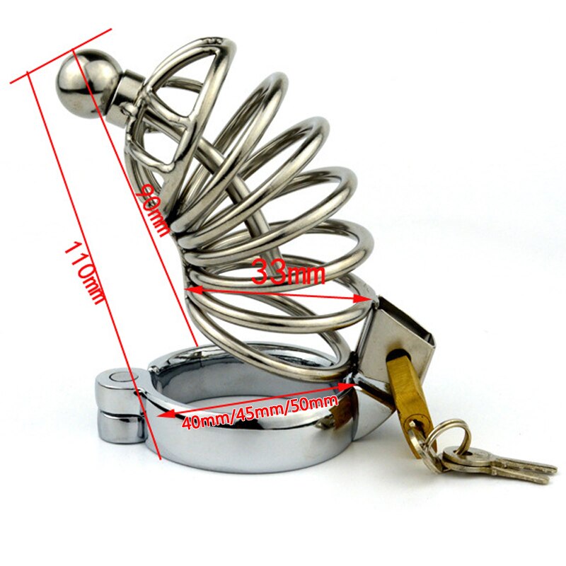 BDSM Torture Lock Metal Chastity Cage