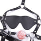 Erotic Blindfold Leather Mouth Gag