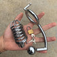 2 in 1 Male Chastity Cage with Anal Plug