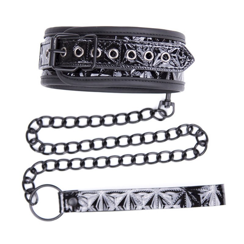 Women Bondage Collar Chian Leash