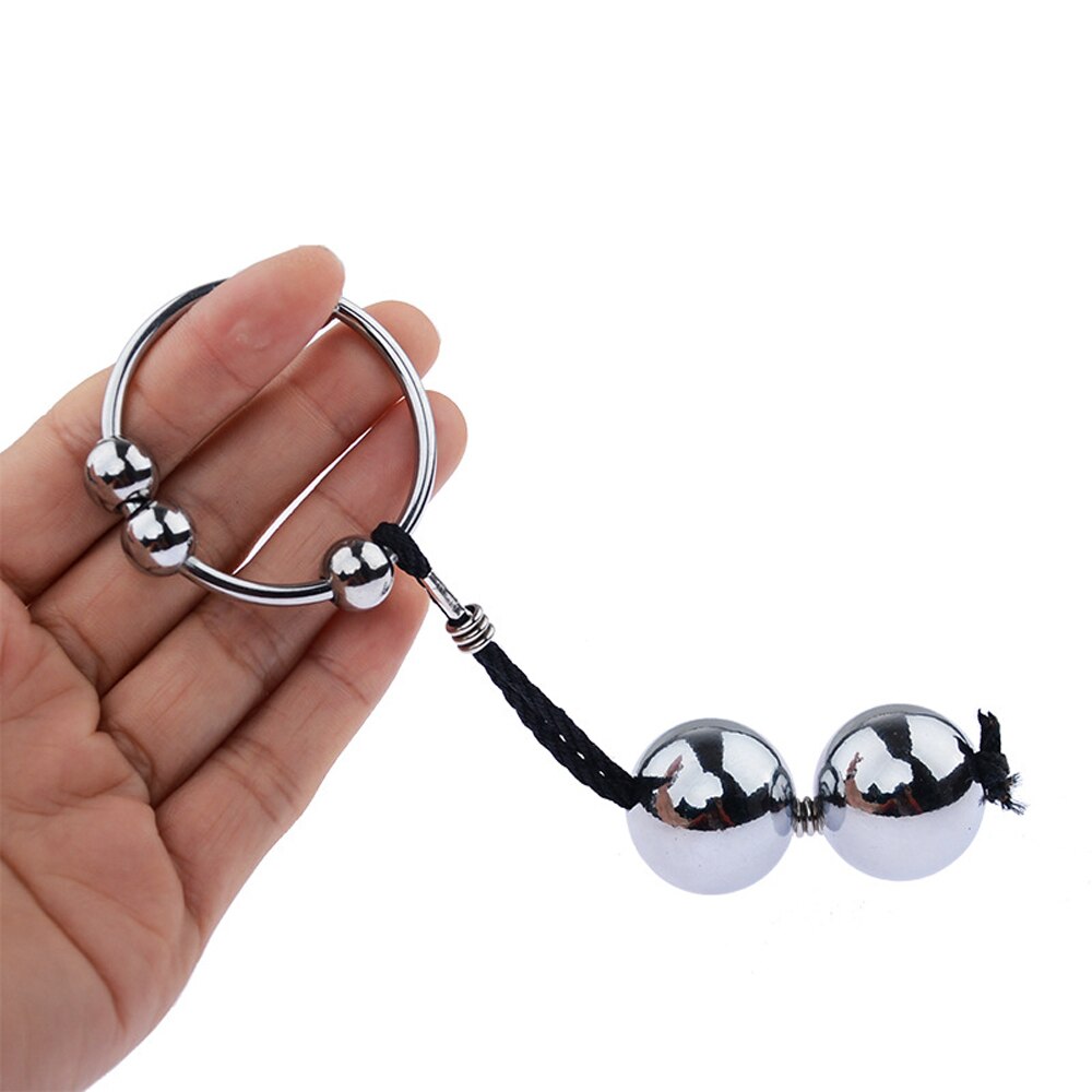 BDSM Male Penis Ring Weight Ball Stretcher