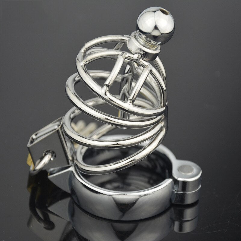 Stainless steel Penis Plug Male Chastity Cage