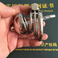 Anti-Off Ring Metal Chastity Cage Penis Plug