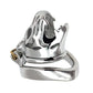 Curved Ring BDSM Metal Chastity Cage