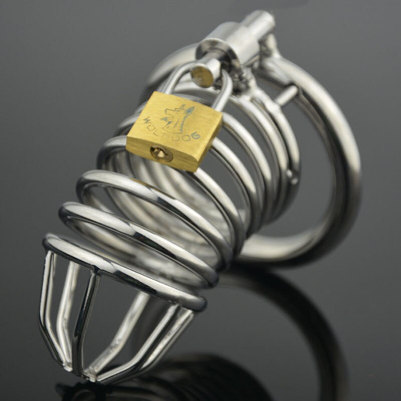 Metal Long Male Chastity Cage Penis Lock