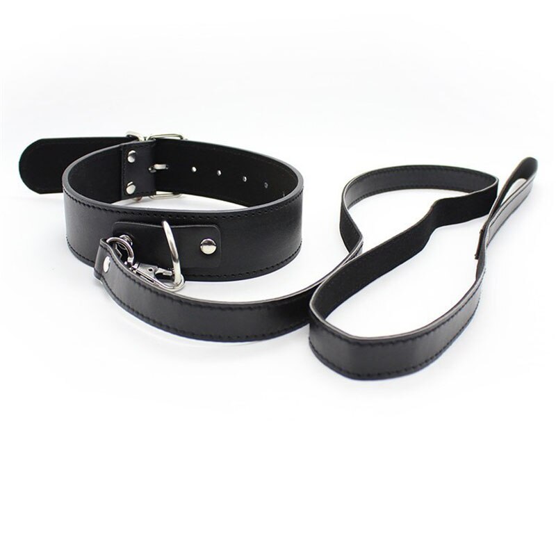 Bondage Slave Collar With Leash