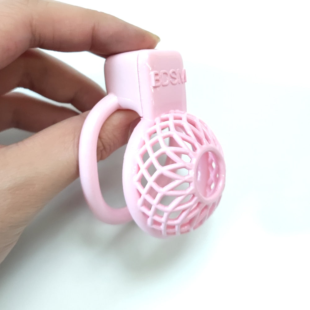 BDSM Reticular Pink Cock Cage