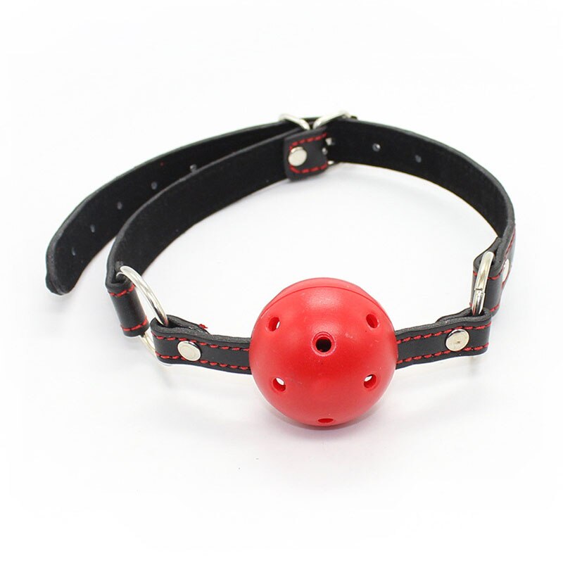 Hollow Bondage Plastic Mouth Gag