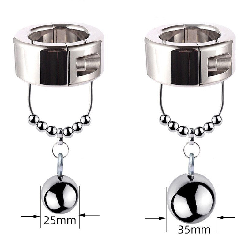 Male Ball Stretcher Ring With Anal Plug