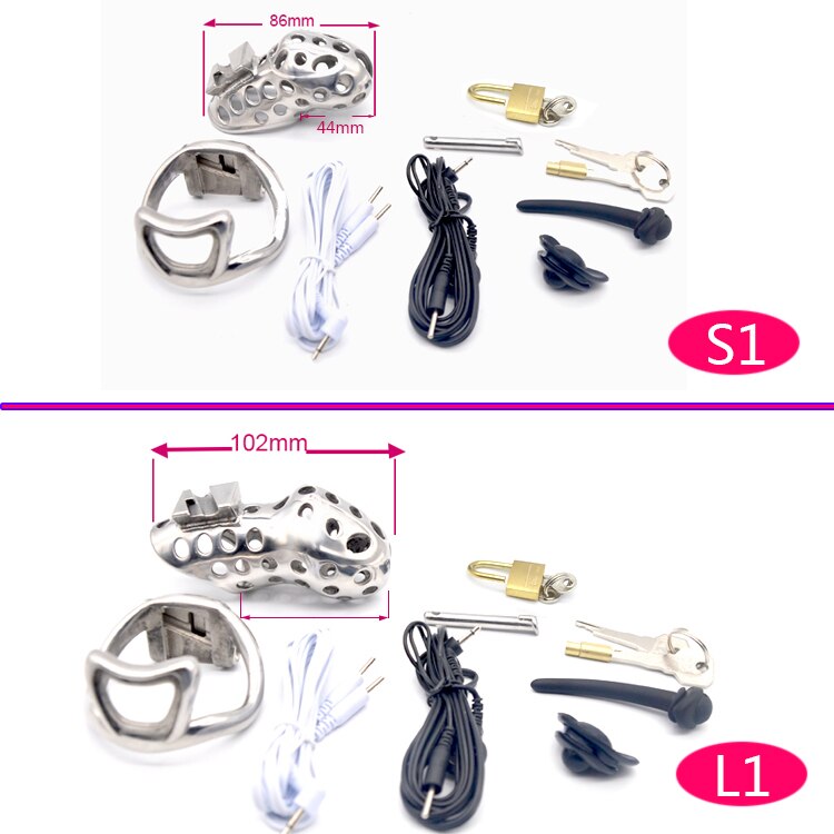 316 Stainless Steel Hole Design Chastity Cage