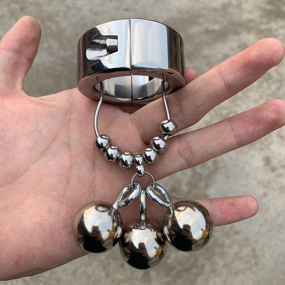 BDSM Stainless Steel Heavy Testicle Ball Stretcher