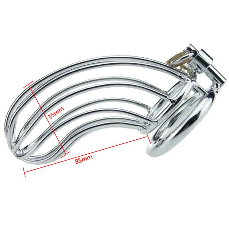 Long CBT Stainless Steel Chastity Cage