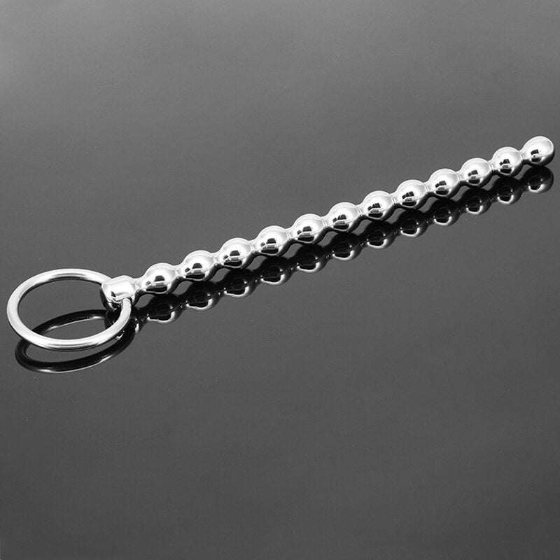 Stainless Steel Beads Rod Penis Plug