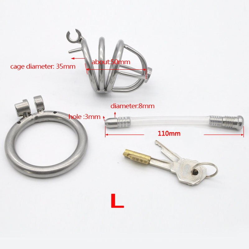 Metal Penis Plug BDSM Male Chastity Device