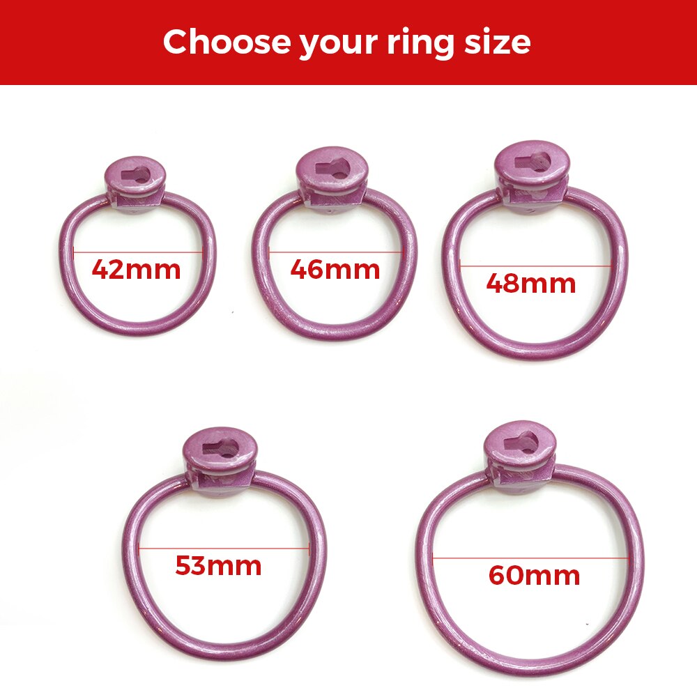 3Rings Reticular Chastity Cage BDSM Device