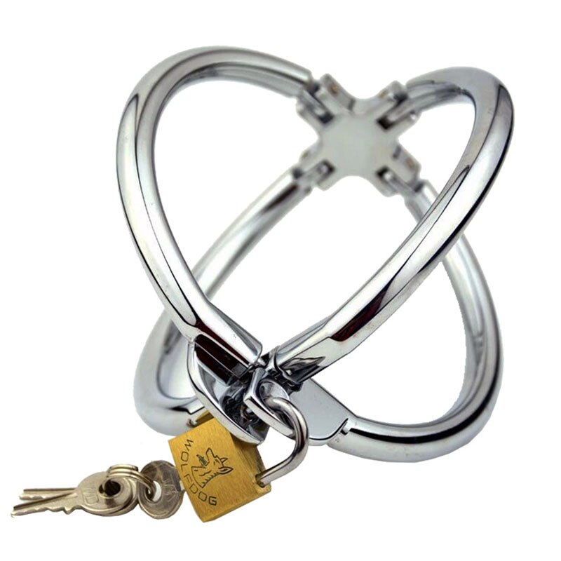 BDSM Bondage Cross Metal Handcuffs