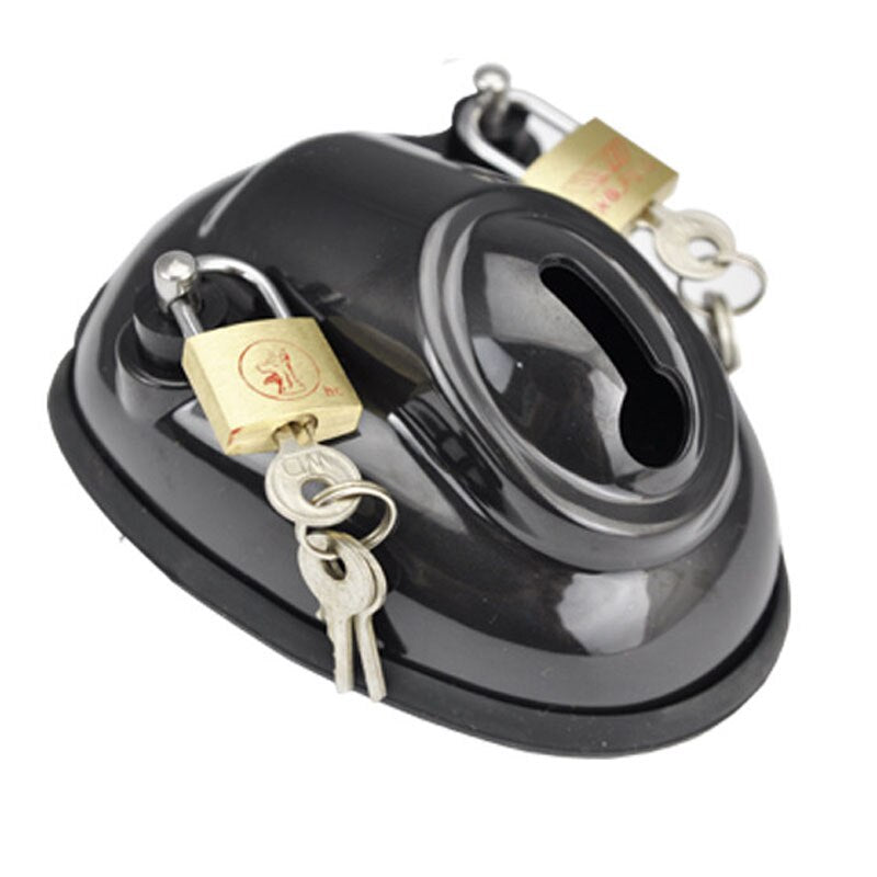 Plastic Bowl Bondage Male Chastity Cage