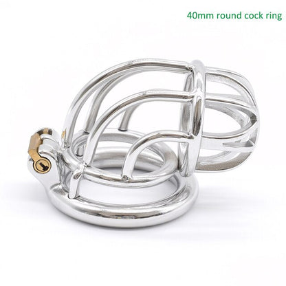 Stainless Steel Super Curved Chastity Cock