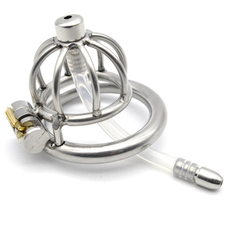 Metal Penis Plug Male Chastity Device