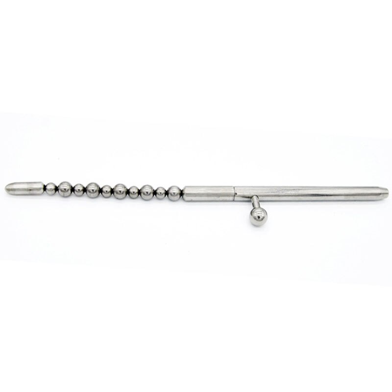 Slave Gay Metal Insertion Urethral Sound