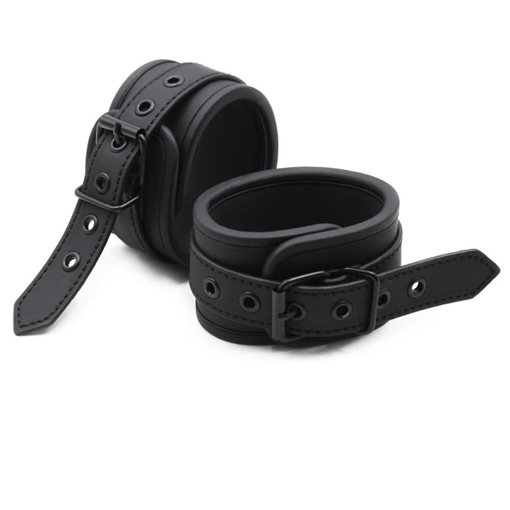 Adjusable Leather Bondage Hand Ankle Cuffs