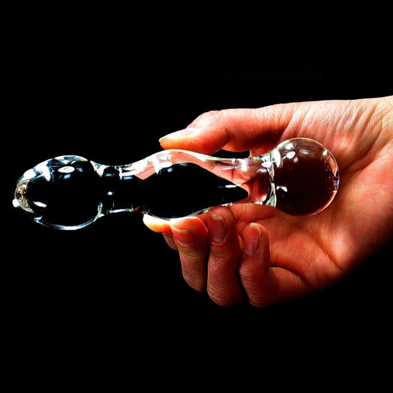 Transparent Glass G Spot Anal Plug