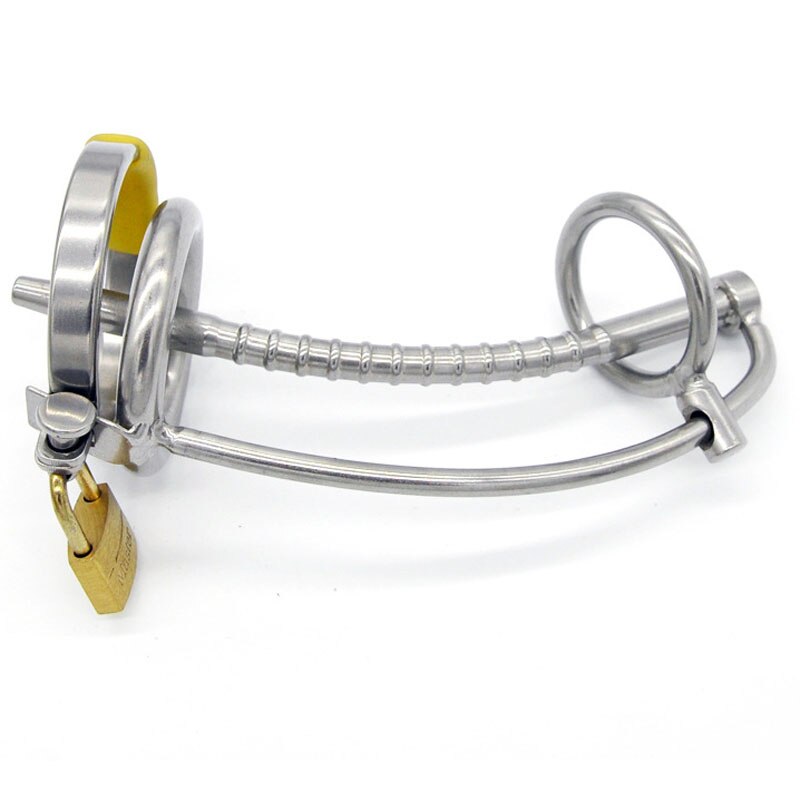 Metal Urethral Sound Male Cock Ring