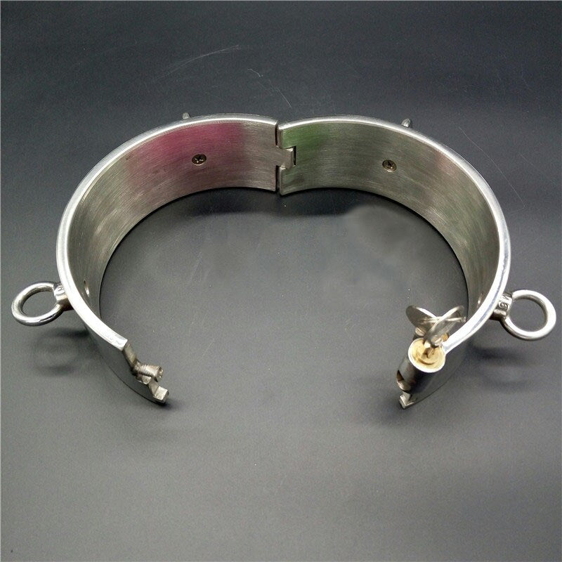 6cm High Metal Bondage Neck Collar