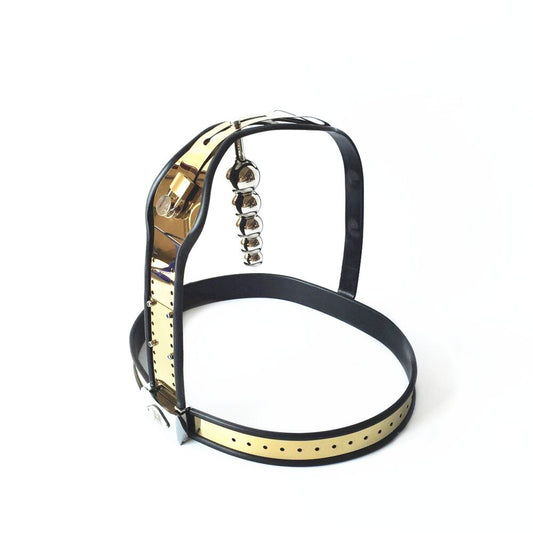 BDSM Stainless Steel Women Gold Chastity Belt