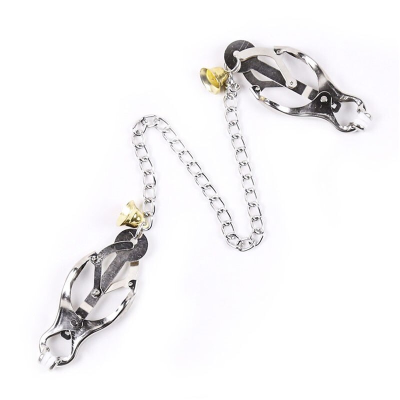 BDSM Metal Chain Nipple Clamps