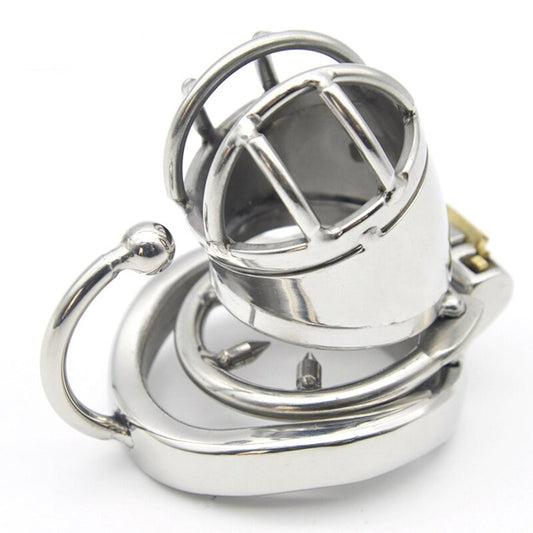 Hook Card Ring Metal Chastity Cage