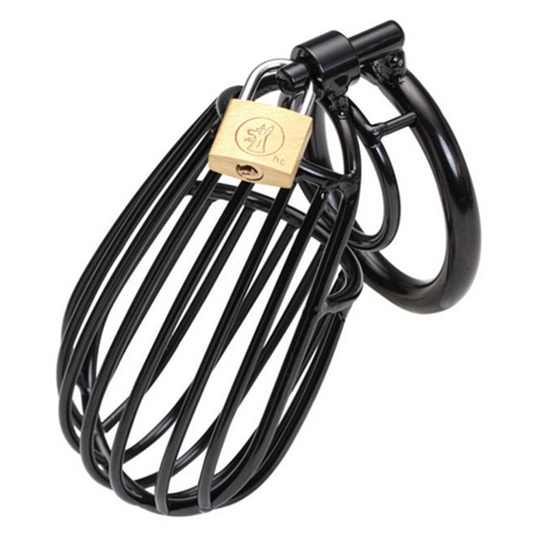 Black Cage Bondage Metal Chastity Cage