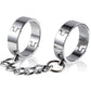 3pcs/Set Metal Collar Handcuffs Ankle Cuffs