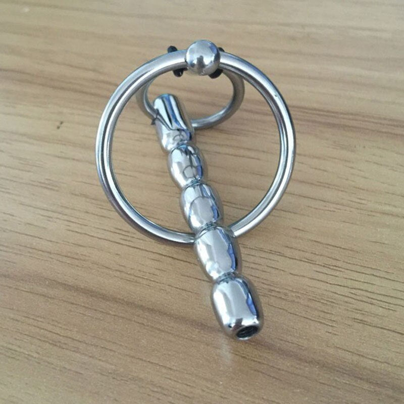 Stainless Steel Cock Ring Urethral  Sound