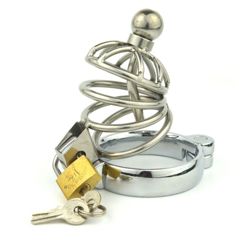 Stainless steel Penis Plug Male Chastity Cage