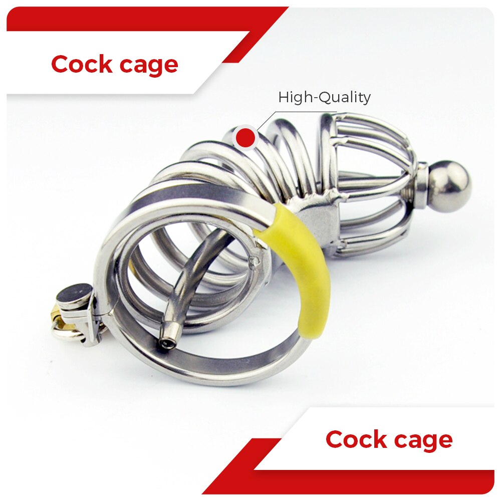 Urethral Catheter Stealth Lock Male Cock Cage