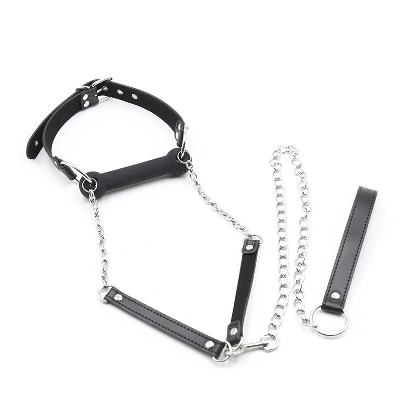 BDSM Mouth Gag With Leash