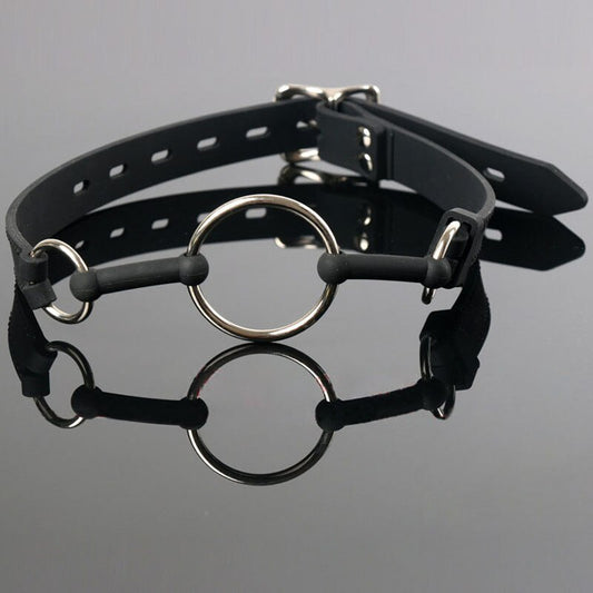 BDSM Metal Rinmg Open Mouth Gag