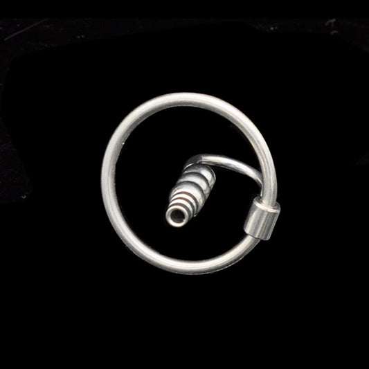 BDSM Smooth Horse Eye Metal Penis Ring Plug