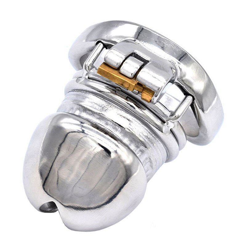 Metal Torture Chastity Cage Penis Lock