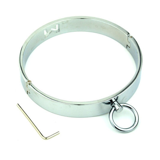 Metal M Slave Collar Bdsm Bondage