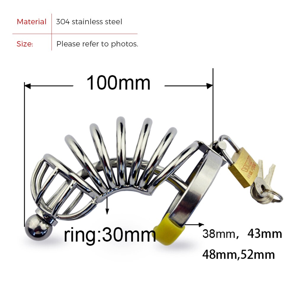 Urethral Catheter Stealth Lock Male Cock Cage