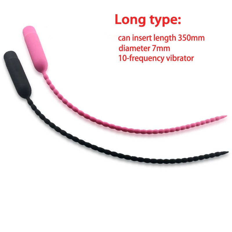 10-Frequency Silicone Urethral Vibrator Penis Plug