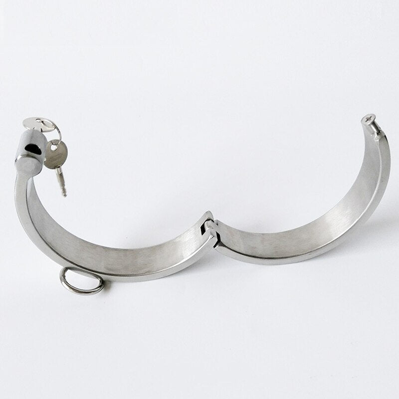 Metal Slave Round Lock Neck Collar