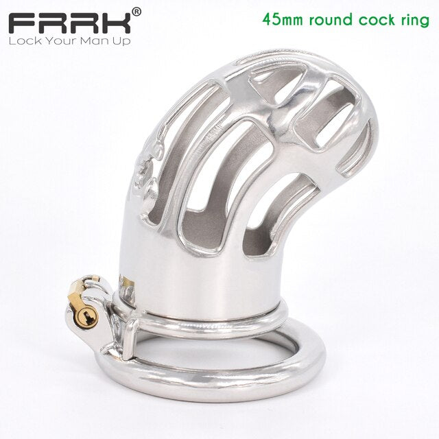 Stainless Steel Bondage Slave Chastity Cage