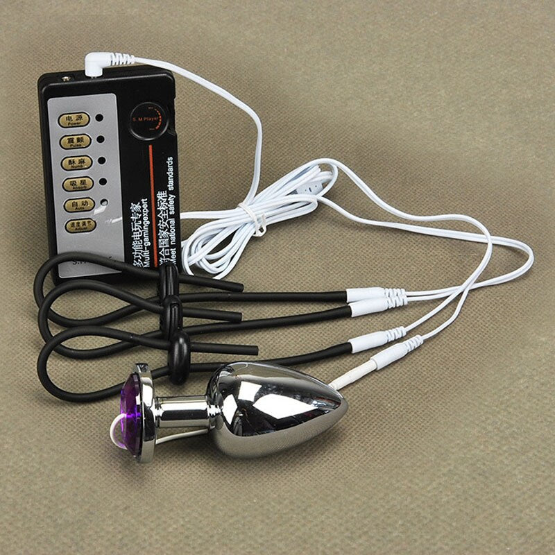 Electric Stimulator Bondage Anal Plug