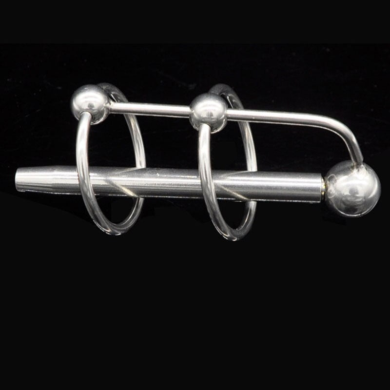 Metal Penis Ring Lock Penis Plug