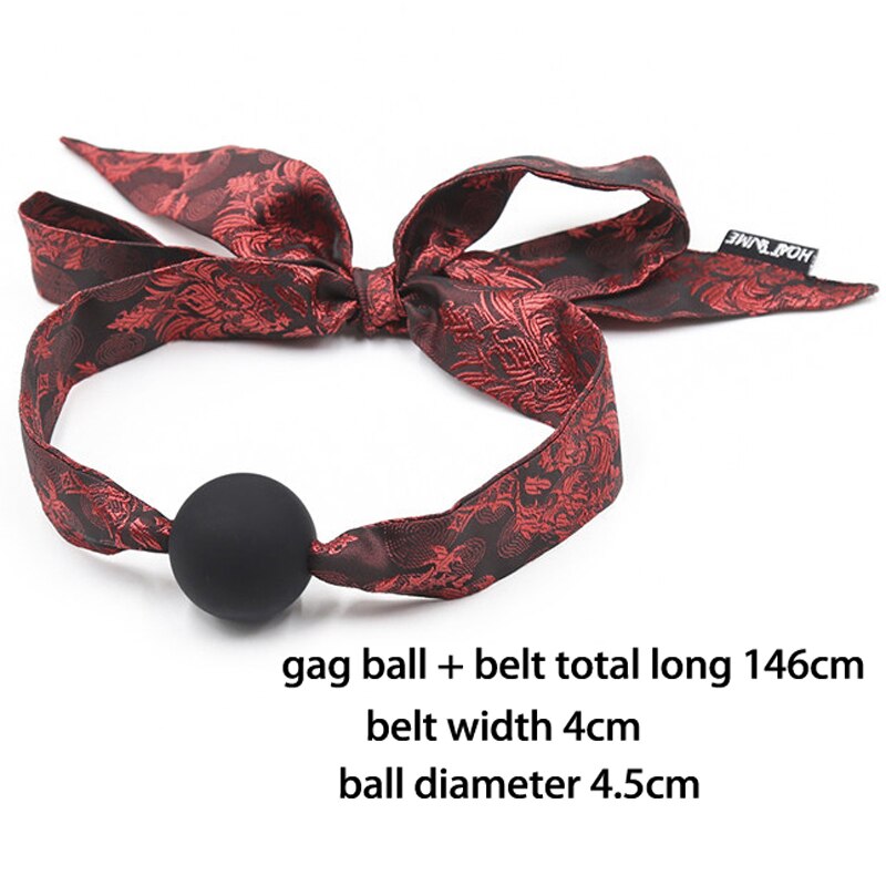 Silicone BDSM Bondage Ball Mouth Gag