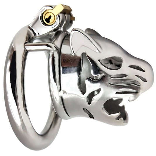 BDSM Tiger Metal Penis Lock Cock Cage