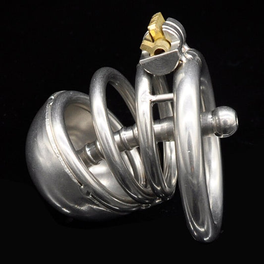 Urethral Plug Metal BDSM Slave Chastity Lock Device